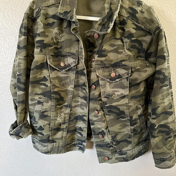 No Boundaries Camo Women's‎ Jacket   Size Small (3-5) - Picture 5 of 7